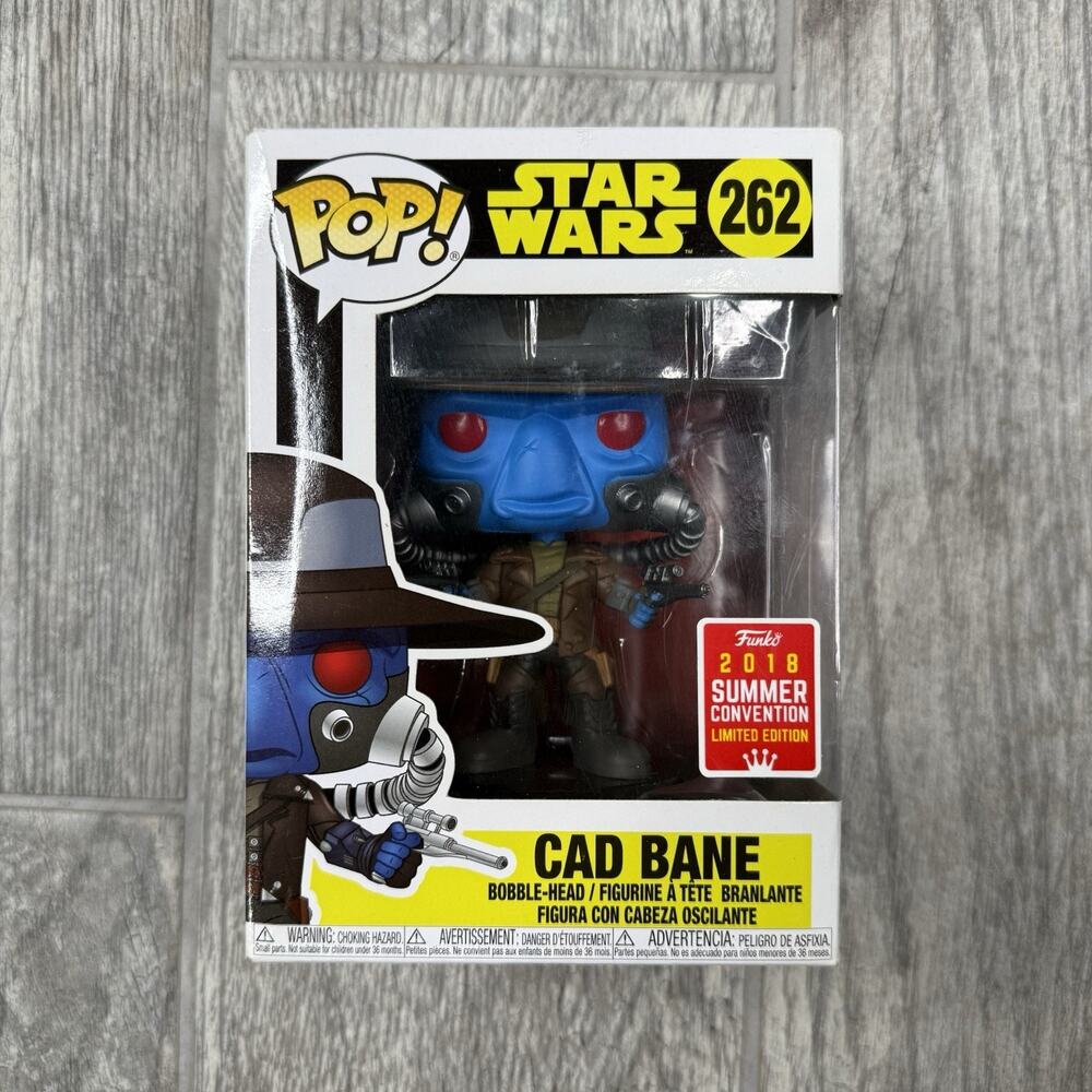 Funko Pop! 2018 Cad Bane - Star Wars The Clone Wars - Summer Convention #262 NIB